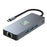 2401 8-in-1 Type-C Hub Docking Station with Gigabit Ethernet, 3x USB 3.0, 2x HD, DP, PD 100W Port - 1