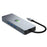 2401 8-in-1 Type-C Hub Docking Station with Gigabit Ethernet, 3x USB 3.0, 2x HD, DP, PD 100W Port - 4