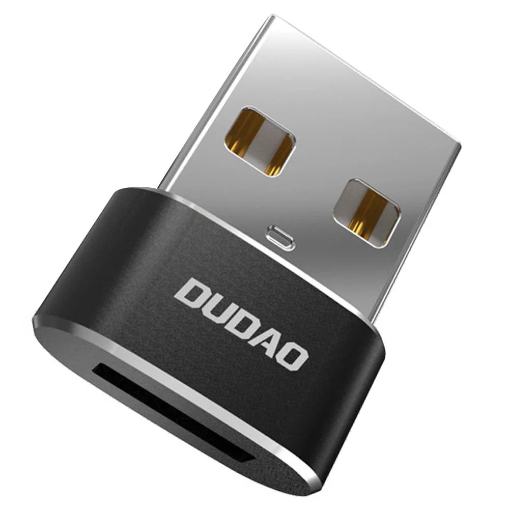 DUDAO L16AC For iPhone 15 USB Male to USB-C Female Adapter Charging Data Transfer OTG Converter - 1