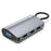2395-0430 USB-C Hub with 4 USB 3.0 Ports 5Gbps Data Transfer Aluminum Alloy Docking Station - Grey - 1