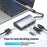 2395-0430 USB-C Hub with 4 USB 3.0 Ports 5Gbps Data Transfer Aluminum Alloy Docking Station - Grey - 4