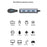 2395-0430 USB-C Hub with 4 USB 3.0 Ports 5Gbps Data Transfer Aluminum Alloy Docking Station - Grey - 6
