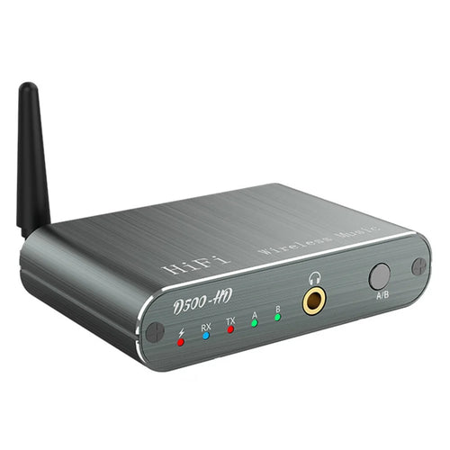 D500 Bluetooth-compatible 5.2 Receiver Transmitter 2 in 1 Qualcomm Audio Adapter with 3.5mm AUX Interface - 1