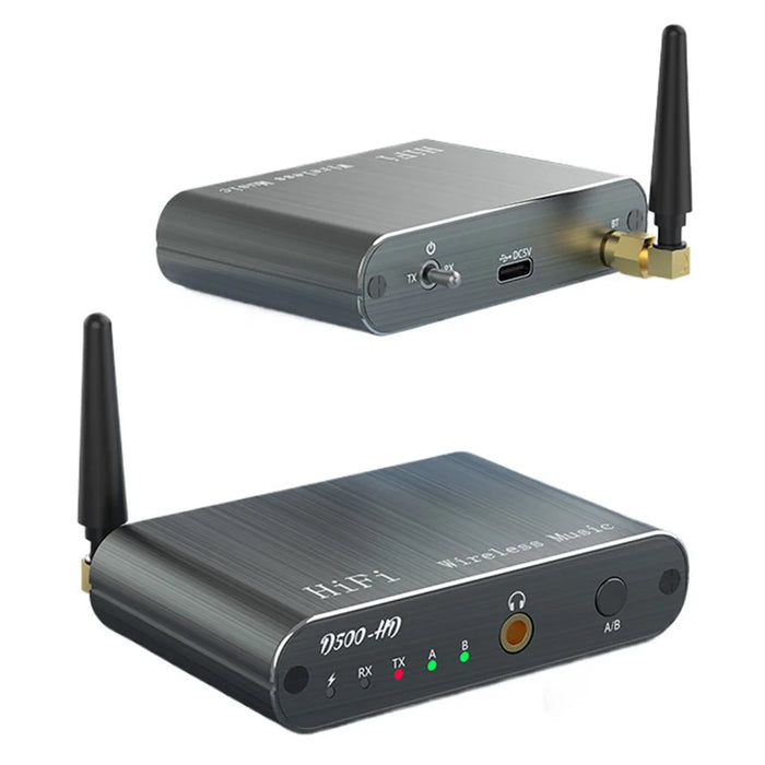 D500 Bluetooth-compatible 5.2 Receiver Transmitter 2 in 1 Qualcomm Audio Adapter with 3.5mm AUX Interface - 2