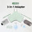 Type-C Multi Function Hub USB 3.0 8Pin Type-C Port Data Transfer Charging Adapter - 2