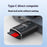 Mini USB 3.1 Type C Card Reader for TF Cards Up to 2TB Compatible with MAC OS / Windows / Linux / Android - Black - 5