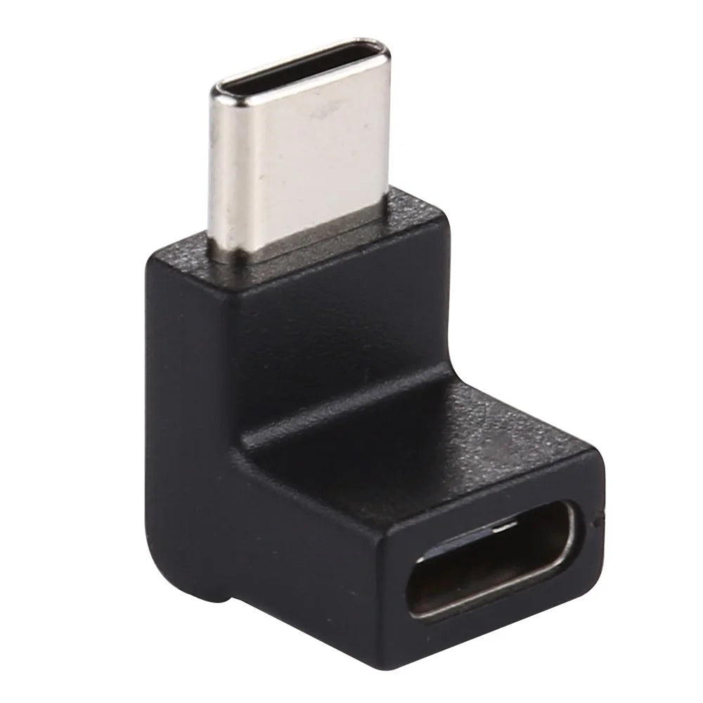 90 Degree Right Angle USB 3.1 Type C Male to Female Converter Adapter for Samsung Huawei Smart Phone - 2