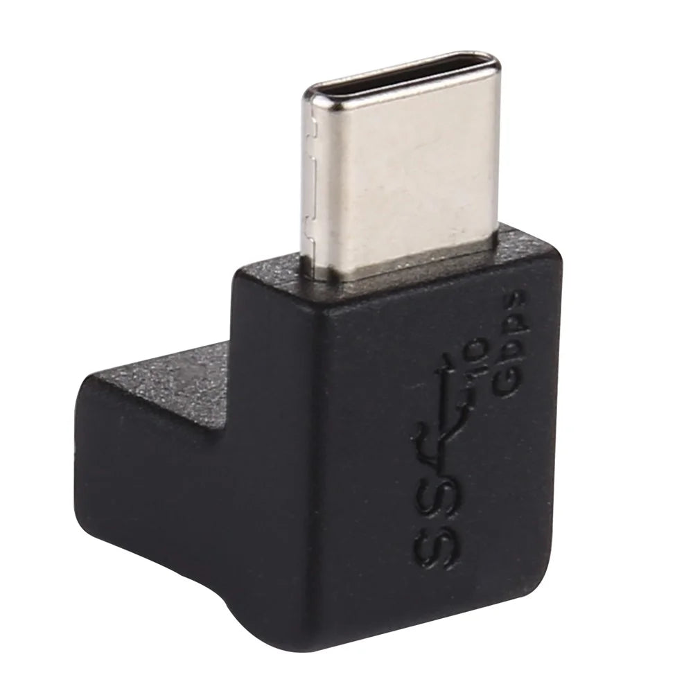 90 Degree Right Angle USB 3.1 Type C Male to Female Converter Adapter for Samsung Huawei Smart Phone - 3