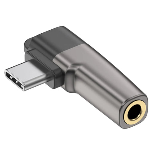 Type-C to 3.5mm Headphone Adapter Digital Audio Converter DAC Chip for Smartphones / Tablets - Light Grey - 1