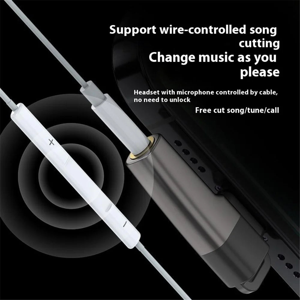Type-C to 3.5mm Headphone Adapter Digital Audio Converter DAC Chip for Smartphones / Tablets - Light Grey - 3