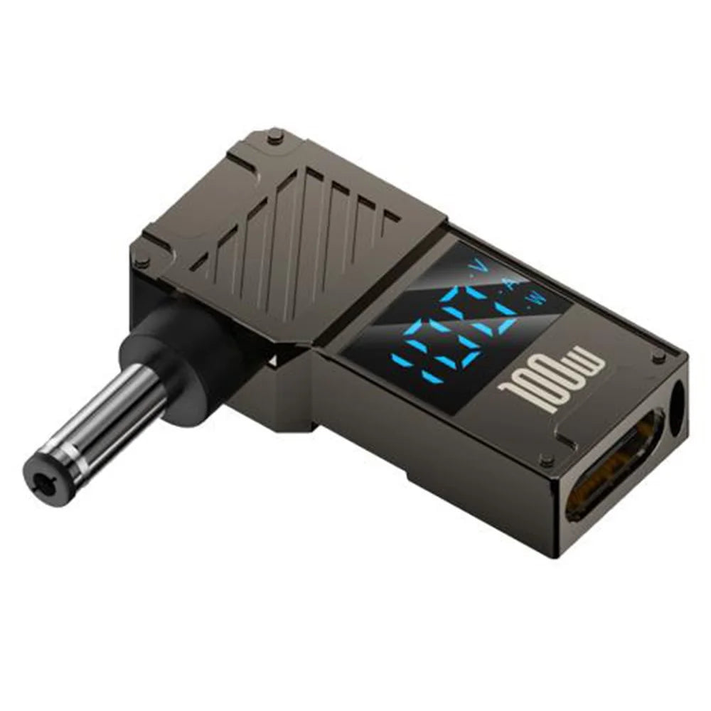 PD 100W Laptop Charging Adapter Type-C to DC 4.0x1.35mm Digital Display Fast Charging Converter - 1