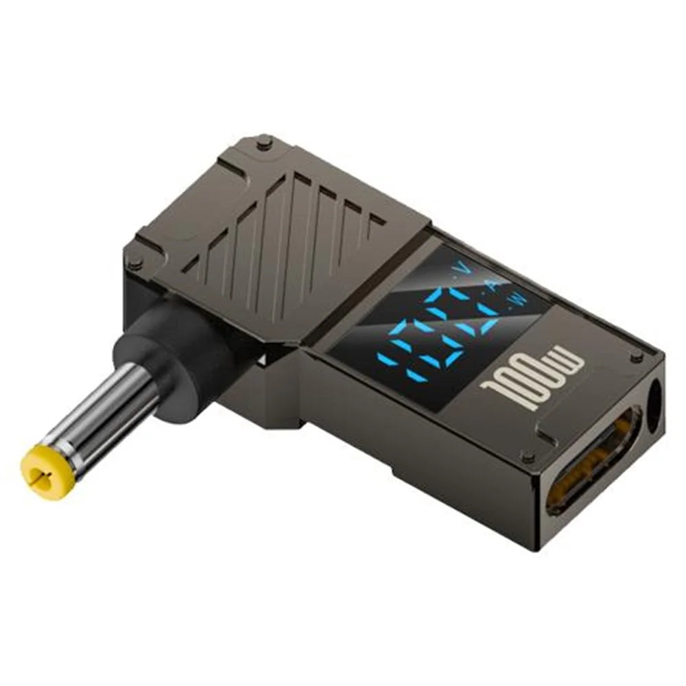 PD 100W Laptop Charging Adapter Type-C to DC 4.0x1.7mm Digital Display Fast Charging Converter - 1