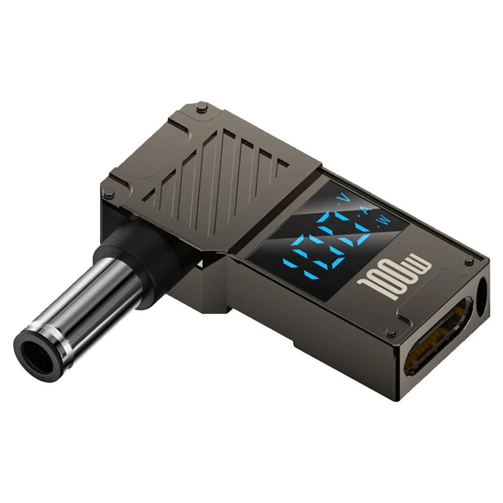 PD 100W Laptop Charging Adapter Type-C to DC 6.0x0.6mm Digital Display Fast Charging Converter - 1