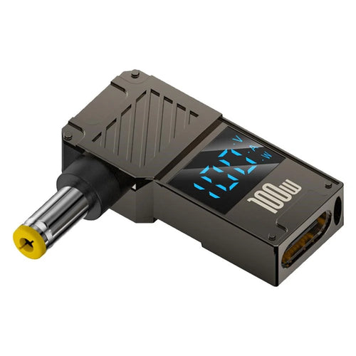 PD 100W Laptop Charging Adapter Type-C to DC 5.5x2.5mm Digital Display Fast Charging Converter - 1