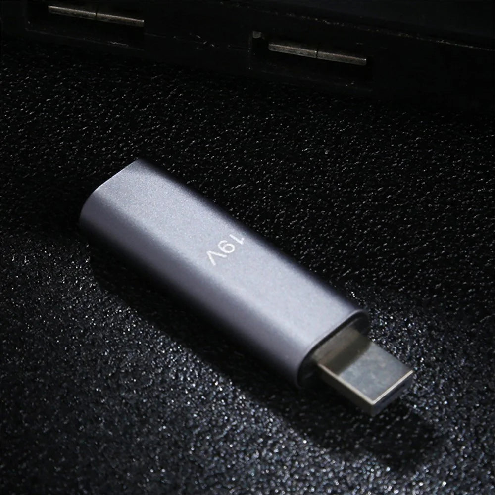 19V Type C Female to PD Male Aluminum Alloy Adapter Converter for ASUS - Silver - 4