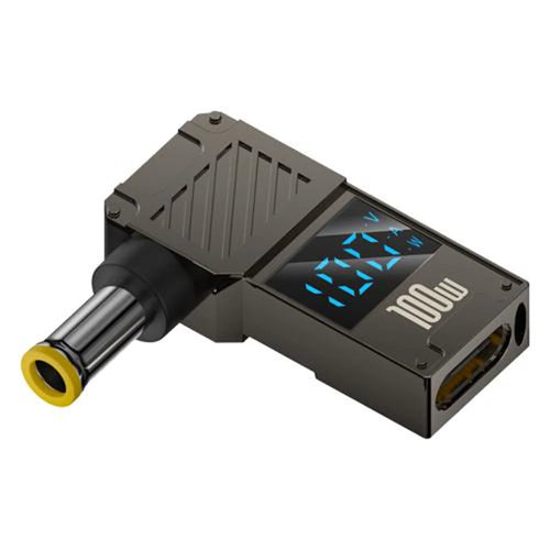 PD 100W Laptop Charging Adapter Type-C to DC 5.0x1.0mm Digital Display Fast Charging Converter - 1