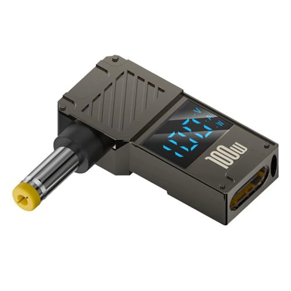 PD 100W Laptop Charging Adapter Type-C to DC 4.8x1.7mm Digital Display Fast Charging Converter - 1