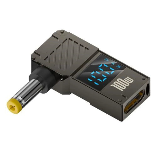 PD 100W Laptop Charging Adapter Type-C to DC 4.8x1.7mm Digital Display Fast Charging Converter - 1