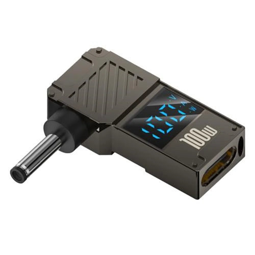 PD 100W Laptop Charging Adapter Type-C to DC 3.5x1.35mm Digital Display Fast Charging Converter - 1