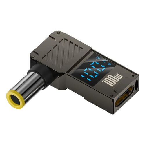 PD 100W Laptop Charging Adapter Type-C to DC 7.9x0.9mm Digital Display Fast Charging Converter - 1