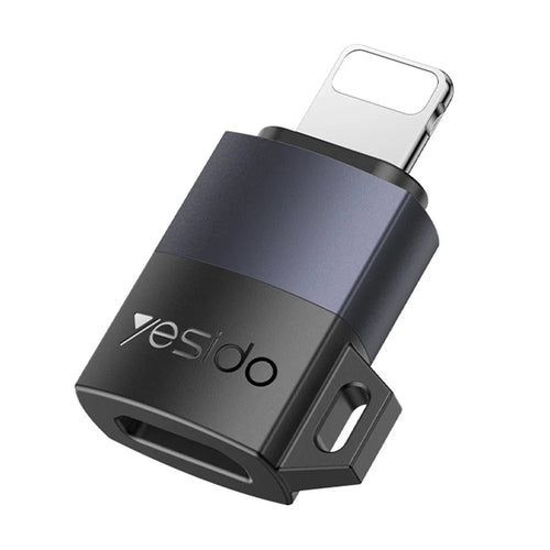 YESIDO GS27 USB-C Female to 8Pin Male Converter PD 27W Fast Charging Data Transfer Adapter - 1