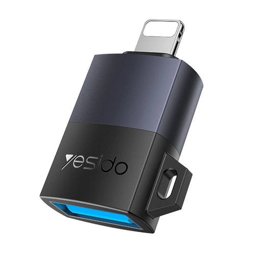 YESIDO GS32 OTG USB A Female to 8Pin Male Adapter Data Transfer Converter for Phone / Tablet - 1
