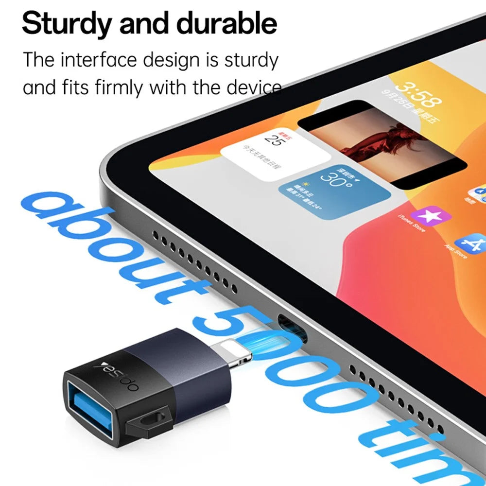 YESIDO GS32 OTG USB A Female to 8Pin Male Adapter Data Transfer Converter for Phone / Tablet - 7