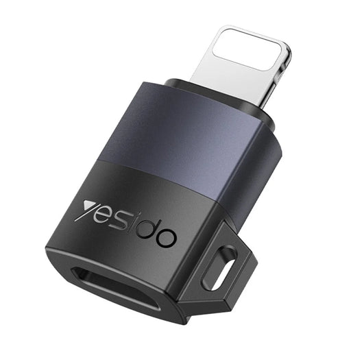 YESIDO GS30 Micro Female to 8Pin Male Converter Charging Data Sync Aluminum Alloy Adapter - 1