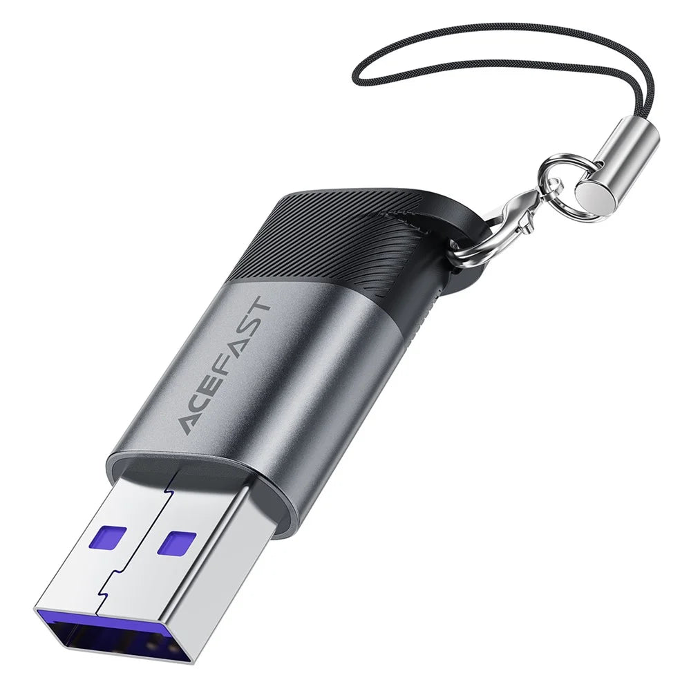 ACEFAST J8 USB-C Female to USB-A Male Adapter 10Gbps Data Transfer Fast Charging Converter - 1