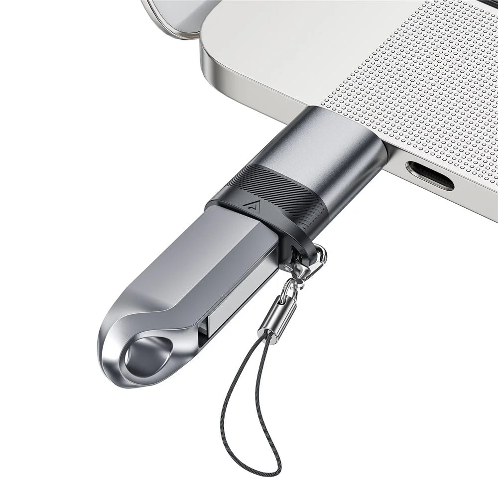 ACEFAST J8 USB-C Female to USB-A Male Adapter 10Gbps Data Transfer Fast Charging Converter - 4