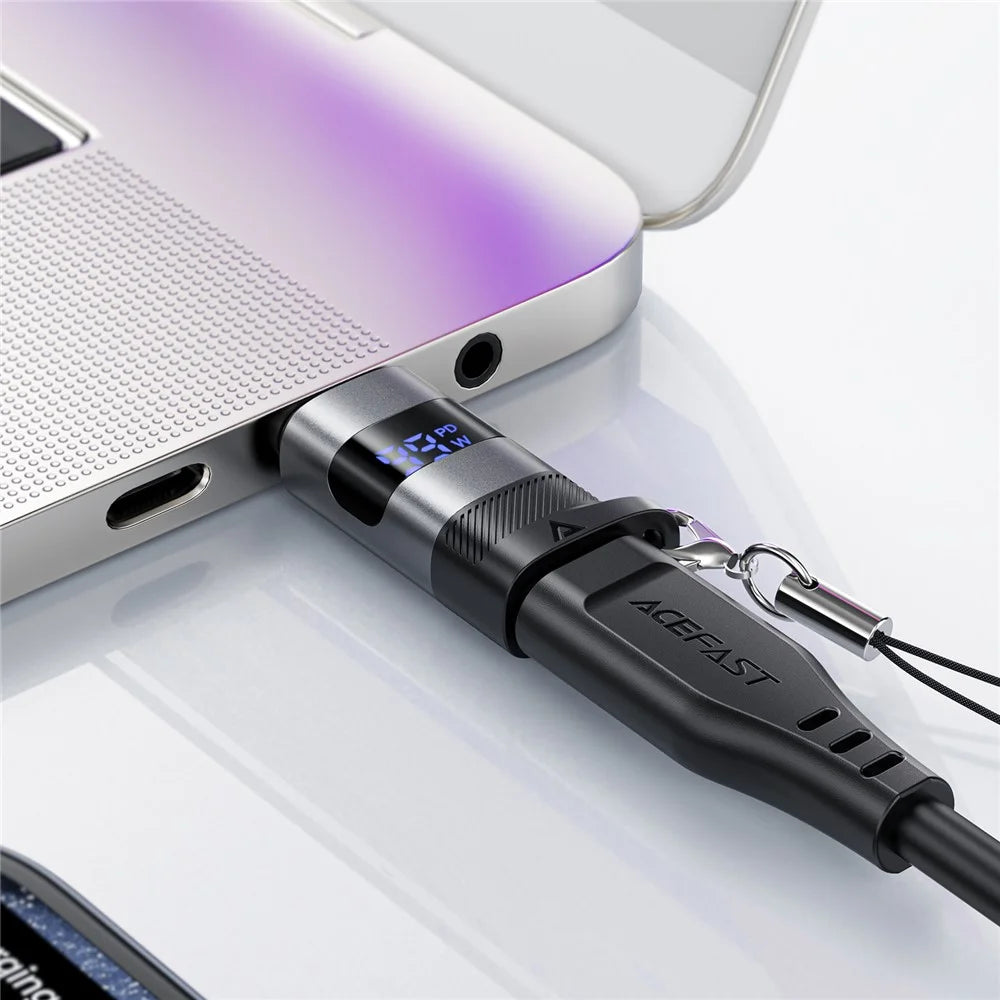 ACEFAST J9 USB-C to USB-C Digital Display Adapter Data Transfer Fast Charging Converter - 6