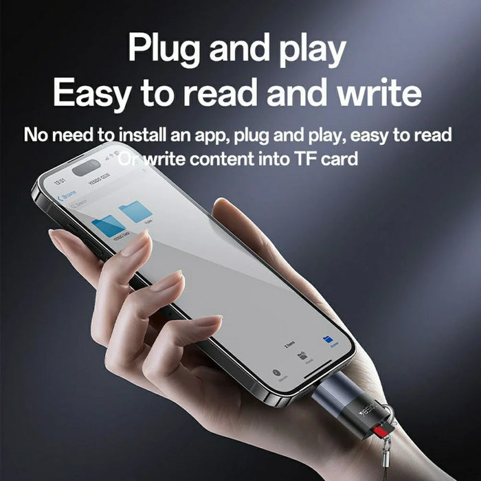YESIDO GS38 8Pin TF Card Reader 480Mbps Transfer Speed Portable Memory Card Reader - 4