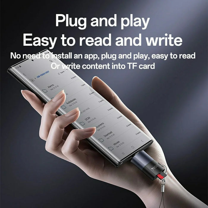 YESIDO GS37 Type-C TF Card Reader Tablet Phone Laptop Memory Card Reader with Lanyard - 4