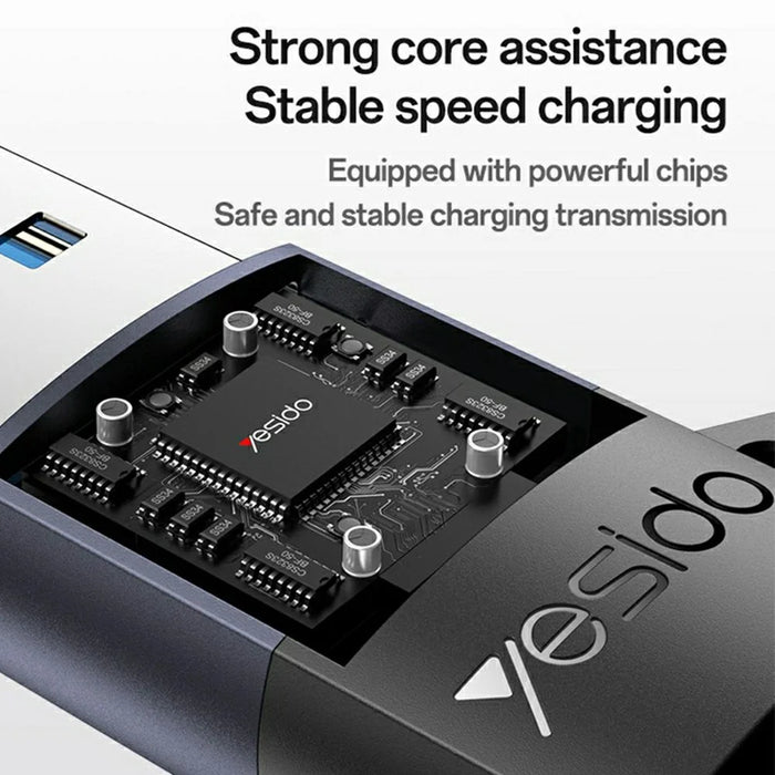 YESIDO GS34 USB-C Female to USB-A Male Adapter Data Transfer Fast Charging Converter - 4