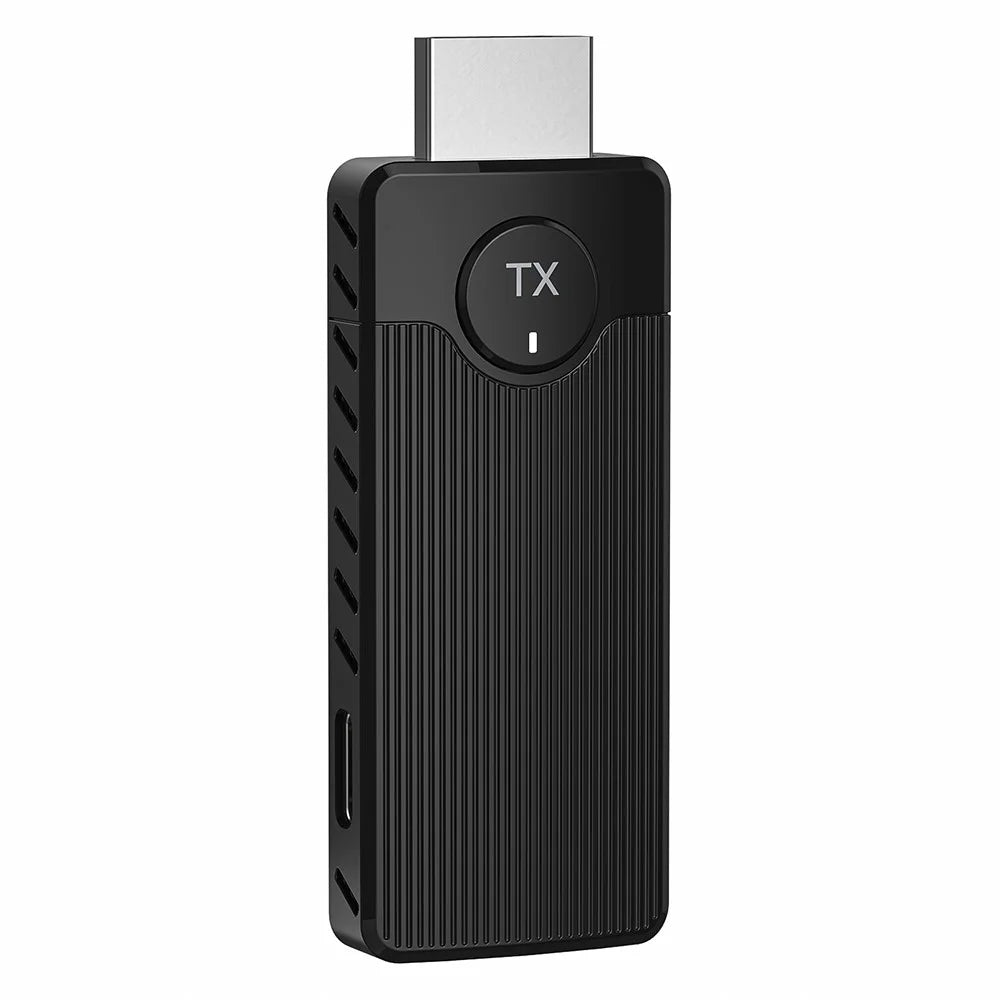 Q50 Vertical Stripe 60HZ 5G High-Speed Point-To-Point Dual Mode Wireless Screen Mirroring Adapter - Black - 1