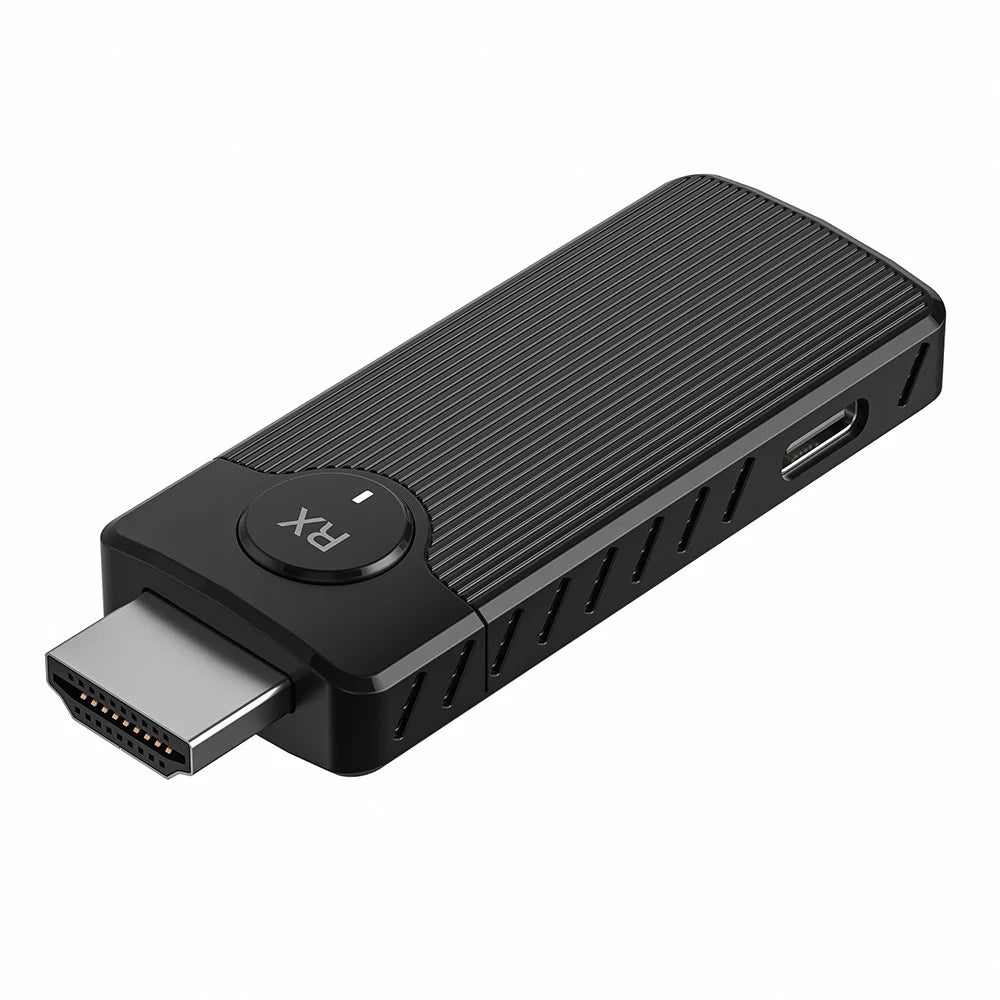 Q50 Vertical Stripe 60HZ 5G High-Speed Point-To-Point Dual Mode Wireless Screen Mirroring Adapter - Black - 3