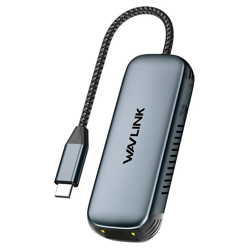 WAVLINK NWU330GD USB-C to RJ45 Ethernet Adapter 2.5Gbps Network Aluminum Converter Support 95W PD Output - 1