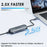WAVLINK NWU330GD USB-C to RJ45 Ethernet Adapter 2.5Gbps Network Aluminum Converter Support 95W PD Output - 6