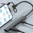8-Pin / USB / Type C 3 in 1 to 5 Ports USB Hub Smartphones Tablets 15W Charging Data Transfer Adapter - Grey - 6