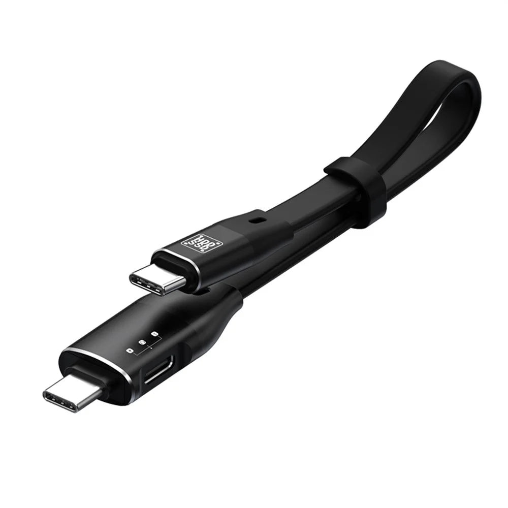 USB 3.1 Gen2 Type C to Type C OTG Data Cable Double Type C Charging 1000MB / S for Hard Drive / USB Flash Drive / Digital Headphones / Action Camera - Black - 1
