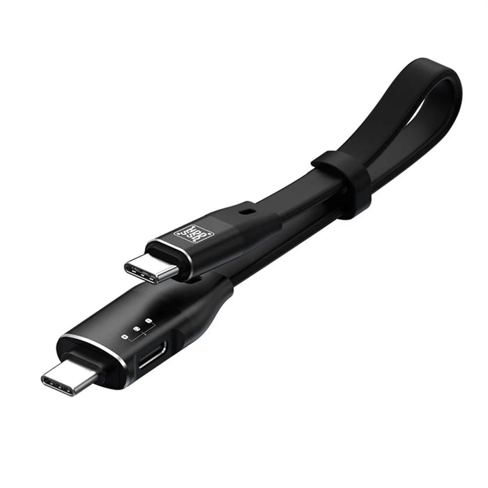 USB 3.1 Gen2 Type C to Type C OTG Data Cable Double Type C Charging 1000MB / S for Hard Drive / USB Flash Drive / Digital Headphones / Action Camera - Black - 1
