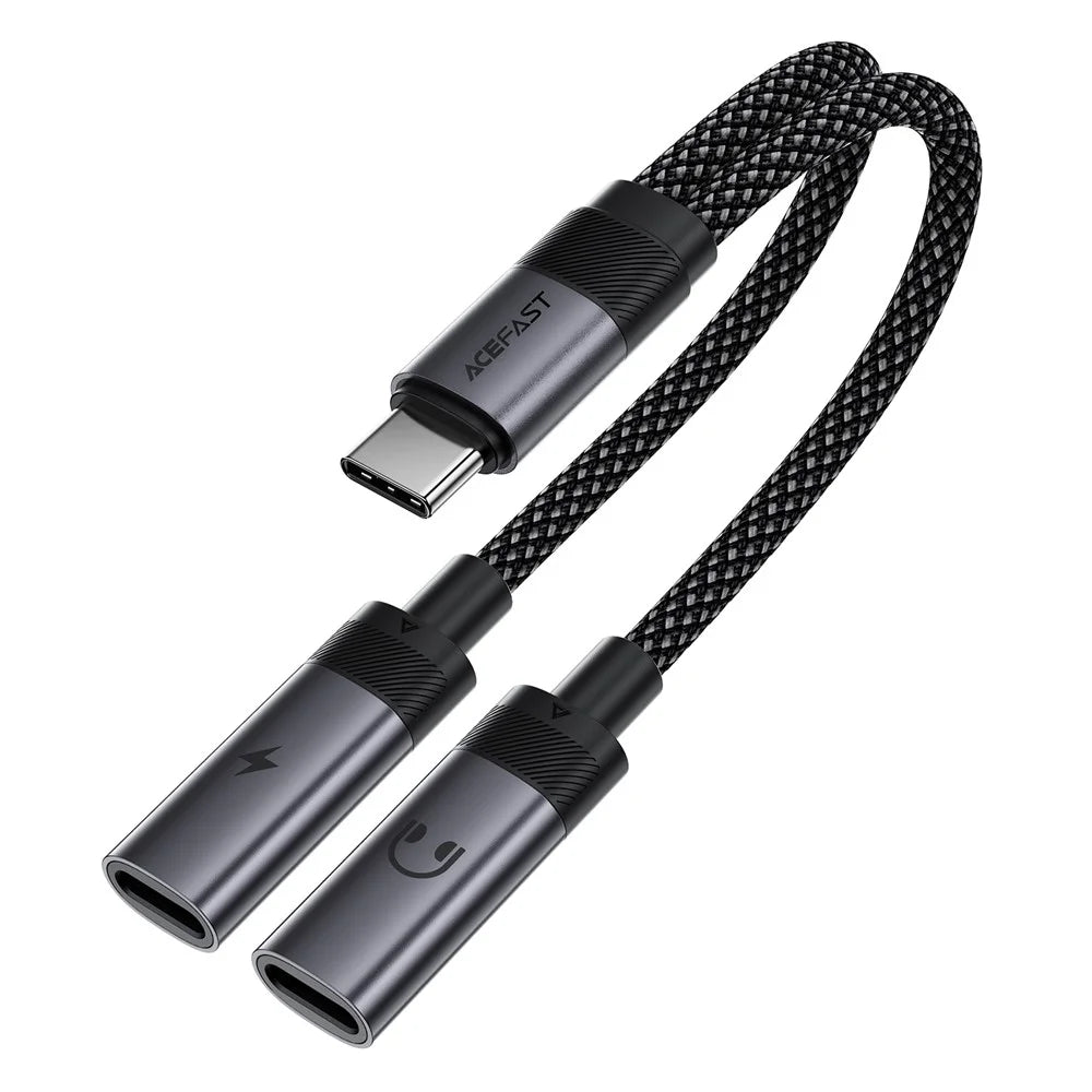 ACEFAST J14 Audio Adapter Splitter Cable USB-C Charging Listening Converter Cable - 1