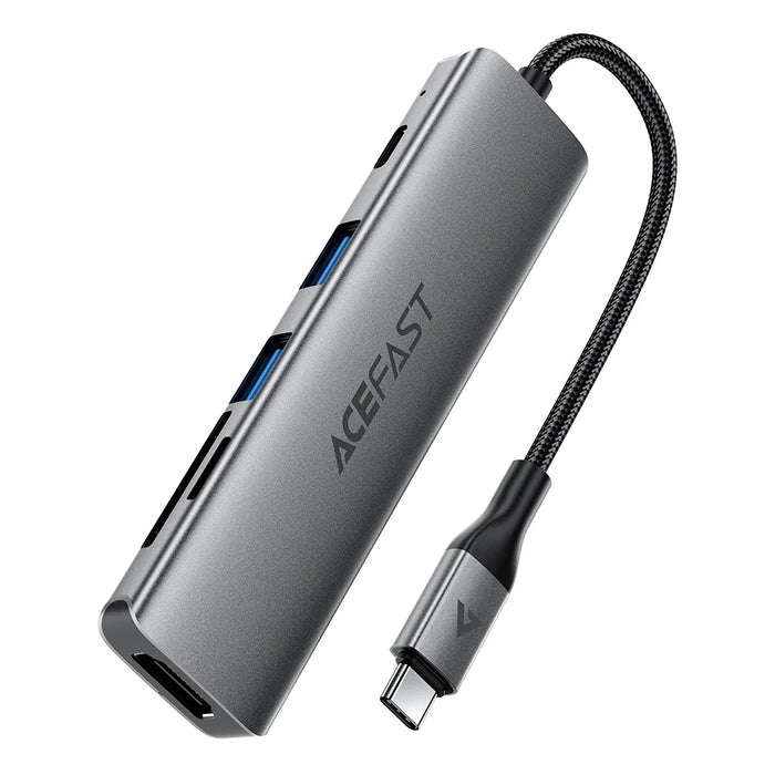 ACEFAST J18 6 in 1 USB-C Hub 4K 60Hz HD PD 90W Fast Charge Docking Station with SD / TF Card Slot - 1