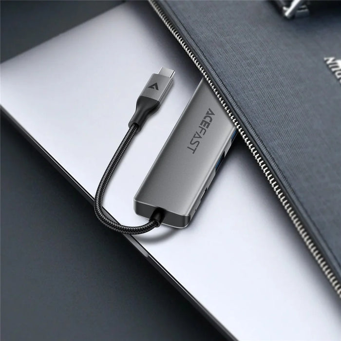 ACEFAST J18 6 in 1 USB-C Hub 4K 60Hz HD PD 90W Fast Charge Docking Station with SD / TF Card Slot - 6