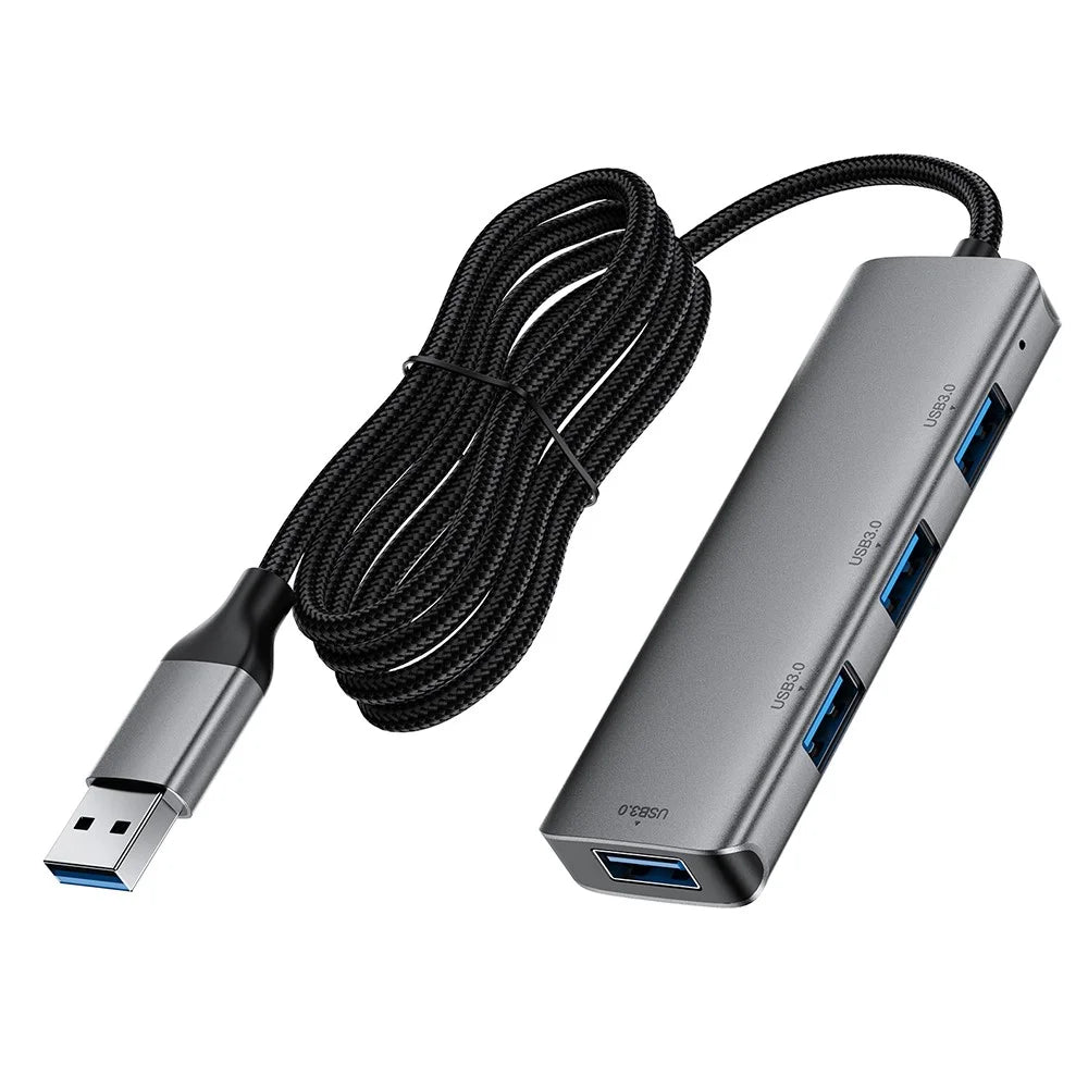 ACEFAST J17 4 in 1 USB Hub 5Gbps High Speed Data Transfer USB 3.0 Docking Station with 1m Cable - 4
