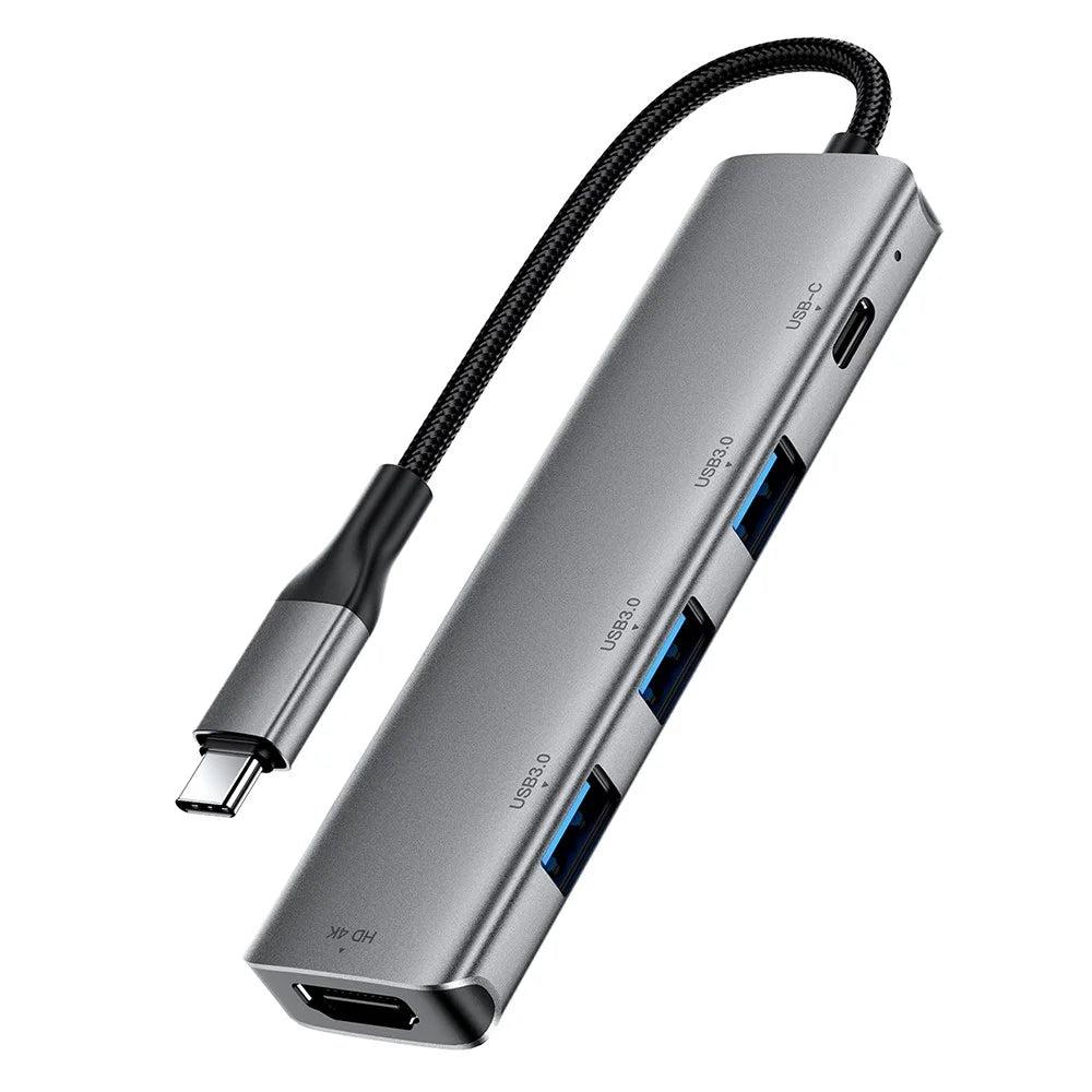 ACEFAST J16 5 in 1 USB-C Hub 4K HD PD 90W Fast Charging 5Gbps Data Transfer Docking Station - 4