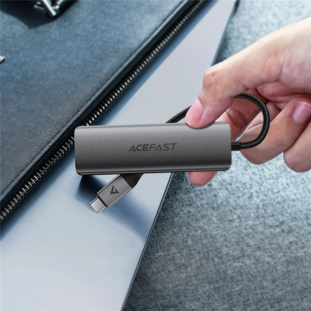 ACEFAST J15 4 in 1 USB-C Hub 5Gbps High Speed Data Transfer USB 3.0 Docking Station Plug and Play - 6