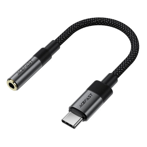 ACEFAST J12 USB-C to 3.5mm Audio Adapter High-Fidelity Audio Converter - Black - 1