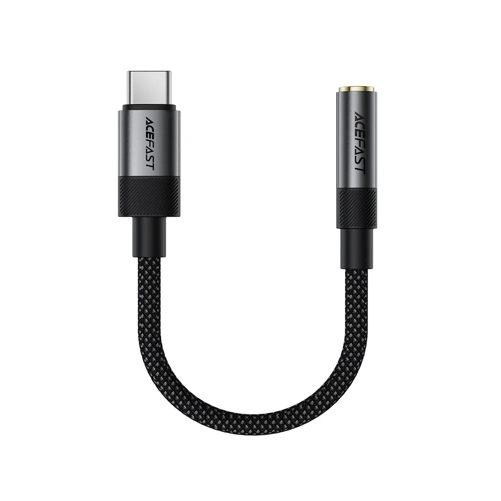 ACEFAST J12 USB-C to 3.5mm Audio Adapter High-Fidelity Audio Converter - Black - 2