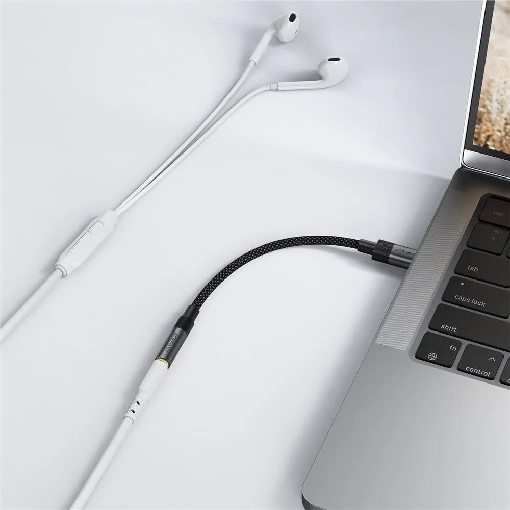 ACEFAST J12 USB-C to 3.5mm Audio Adapter High-Fidelity Audio Converter - Black - 5